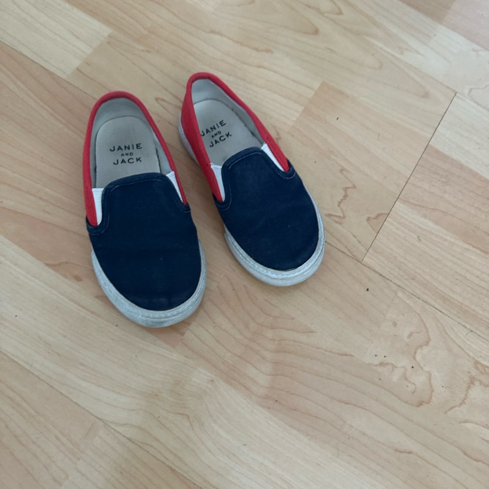 Janie and Jack Navy Slip-On Kids Shoes
